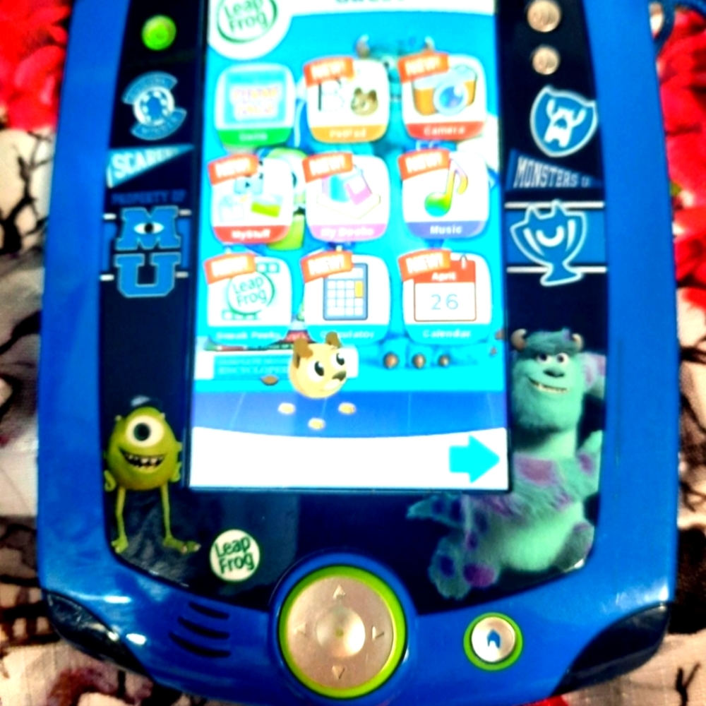 Monsters University leap pad learning game